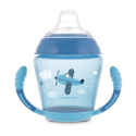 Canpol babies Nevylévací hrníček se silikonovým ventilem 230 ml TOYS modrý 56/502_blu 