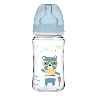 Canpol babies Antikoliková fľaša so širokým hrdlom EasyStart 240 ml PP BONJOUR PARIS