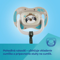 Canpol babies Dudlík silikonový symetrický EXOTIC ANIMALS 0-6m 1ks panda