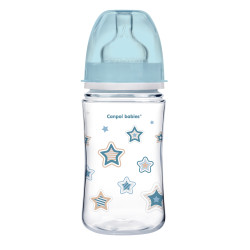 Canpol babies Antikoliková fľaša so širokým hrdlom EasyStart 240 ml PP NEWBORN BABY modrá