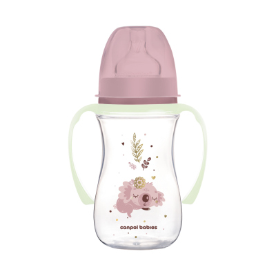 Canpol babies Antikoliková lahev EasyStart SLEEPY KOALA 240ml růžová