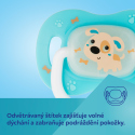 Canpol babies Dudlík 18m+ silikonový symetrický BUNNY & COMPANY 